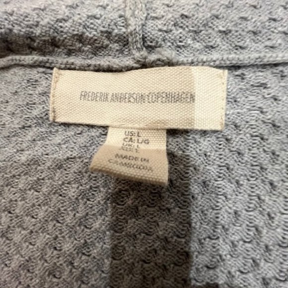 Frederick Anderson Copenhagen cable knit zipper hoodie - Picture 4 of 4